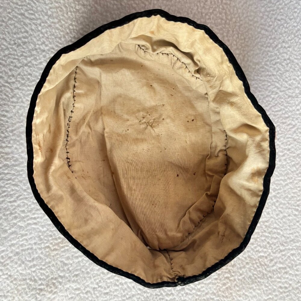 Antique Victorian Men's Hand Made Embroidered Smoking Cap - Picture 9 of 16